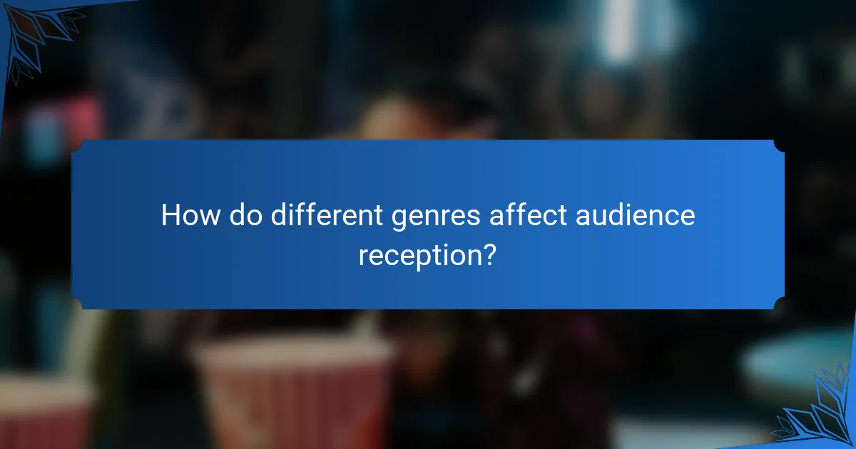 How do different genres affect audience reception?